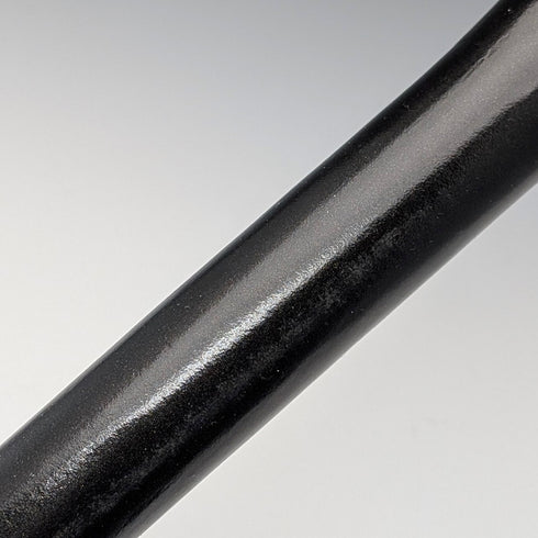 British Vintage Thick Black Shaft Cane with Painted Duckhead Handle, 94cm